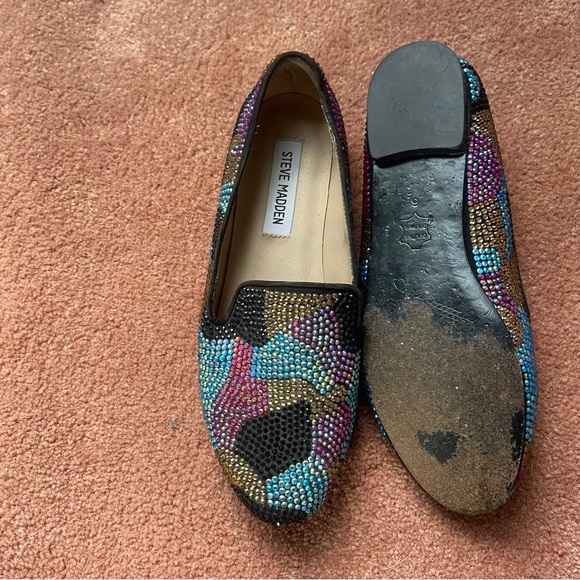 Steve Madden Multicolor Rhinestone Flat - Picture 2 of 4